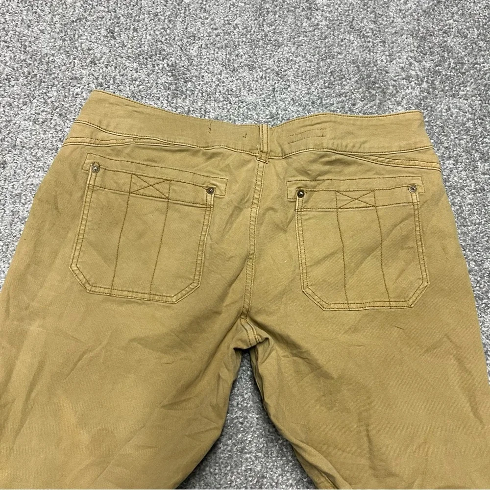 Pilcro Cropped Wide-Leg Pants in Mustard